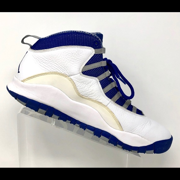 Nike Air Jordan Retro 10 TXT Old Royal 487214-107 - Picture 4 of 8